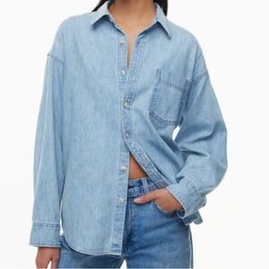 Wilfred Free Denim Button Up Shirt